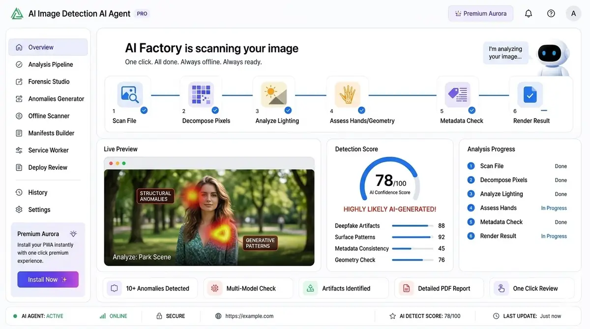 AI UX improvement agent — example of the AI tool dashboard software